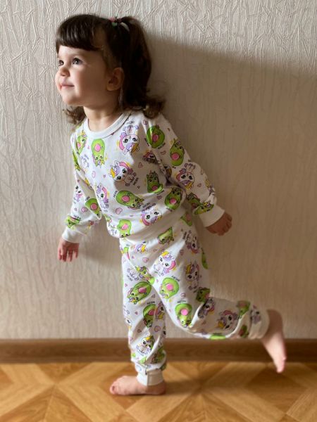 Пижама молочная с AVOCORN 98-122рост