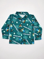 Рубашка Майнкрафт на кнопках 86-116 рост